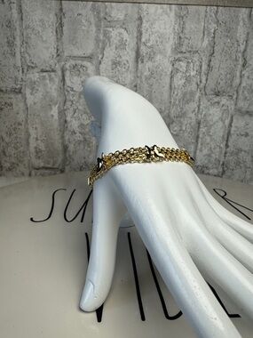 Gold Tone Multi-Chain Bracelet - Women Jewelry